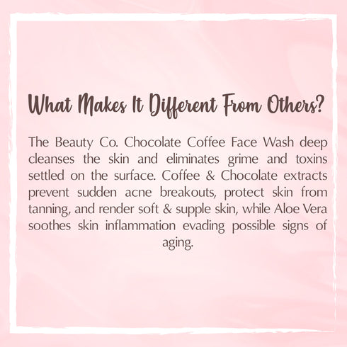 the beauty co Chocolate and Coffee Face Wash With AHA and BHA